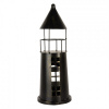 Clayre & Eef Čierna antik kovová dekorácia maják Lighthouse - Ø 16*45 cm - Clayre & Eef