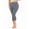 GINA Dámske bambusové legíny 3/4 bezšvové | 95032P - šedá biela, L/XL