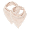 Jollein Podbradník bandana 2ks Pale Pink 37x24