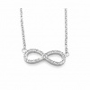 Ewena Ocelový přívěsek nekonečno se zirkony 32