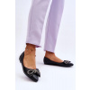 Elegantné balerínky s mašľou 9513 black - Sweet Shoes 38 černá