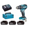 Makita DDF485RF3J Aku Vŕtací skrutkovač 18V, 3x 3Ah