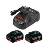 Akumulátory BOSCH AKU/Set AKU GBA 18V 2x5,0Ah + GAL1880CV B1600A00B8J
