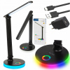 LED NOČNÁ LAMPA NA ČÍTANIE NA STÔL 3 REŽIMY SILNÁ DOTYKOVÁ USB-C RGB 9W