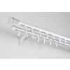 Garniža hliníková koľajničková profil H Ø19/19 mm dvojradová Biela