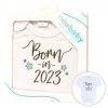 Body s potlačou New Baby Born in 2023 - darčekové balenie, 74 (6-9m)