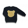 Detská bavlnená mikina Nicol, Bear, grafit, 92 (18-24m)