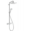 HansGrohe Croma - Sprchový set Showerpipe s termostatom, 1jet, EcoSmart, chróm 27660000