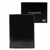 Pánska kožená peňaženka Cavaldi 0104-P-BS RFID čierna 9,5 x 12,5 x 3 cm