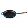 Le Creuset Panvica na vyprážanie SIGNATURE 28 cm, DEEP TEAL, liatina