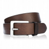 Pánsky Opasok na nohavice klasický hnedý kožený 90 cm PAOLO PERUZZI