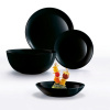 Obedová súprava Diwali Black 19-dielna LUMINARC