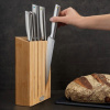 JOSEPH JOSEPH Elevate Bamboo 6 el. - kuchynské nože z nerezovej ocele v bloku