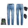W-tec Pánske moto jeansy Shiquet (Velikost: 6XL, Barva: modrá)