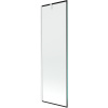 Mexen Next, vaňová zástena 1-krídlová 60 x 150 cm, fixné krídlo, 6 mm číre sklo s čiernym vzorom, chrómový profil, 895-060-000-00-70-01