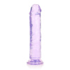 RealRock Crystal Clear Realistic 8″ fialové dildo s prísavkou 22 x 4 cm