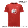 Tričko RANGER® - JIU-JITSU - a L Červená