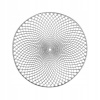 Zeller Podložka Mandala okrúhla plastová strieborná priemer 38 cm