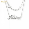 Strieborná retiazka Ag925 s menom ALENA - Rozmer: 45