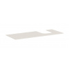 Hansgrohe Xevolos E - Doska pod umývadlo, 137x55 cm, výrez vpravo, matná béžová 54206780