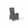 Doppler PARIS LIKA-TEX® sivé - luxusné polohovacie záhradné kreslo - Rozbalený tovar (N352)