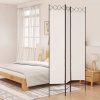 vidaXL 3-panelový paraván biely 120x200 cm látkový - Biela - 118612-65288