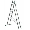 ALVE Hliníkový rebrík dvojdielny univerzálny 7711 s úpravou na schody PROFI