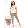 Dámske trojdielne pyžamo Cornette 665/454 I Am Perfect 2 S béžová
