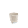 kvetináč 10,7cm RYFO N ECO WOOD DRF110NW-S449W biely plastový PROSPERPLAST
