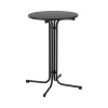 Barový stôl - Ø 70 cm - skladací - čierny - Royal Catering skladací Gastro runf Ø 80 cm sivý
