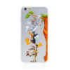 AppleMix Kryt LOONEY TUNES pre Apple iPhone 6 Plus / 6S Plus - Bugs, Duffy a Vilda Coyote - priehľadný