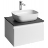 Aqualine Aqualine, ALTAIR skrinka s doskou 58 cm, biela/antracit bridlica, AI263-03