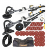 Powermat Brúska na sadrokartón 1450W (žirafa) + LED dióda + PÁSKA, SADA 36 PAPIEROV