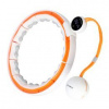 Masážny hula hoop HMS HHM21 so závažím, magnetmi a počítadlom biela/oranžová