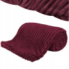 Prikrývka 200x220 Mikrovlákno Lisovaná Hrubá Teplá Červená Prehoz na Posteľ