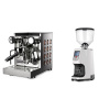 Rocket Espresso Appartamento TCA, copper + Eureka Atom Specialty 65, white