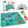 PUZZLE LOGICKÁ HRA STOLOVÁ KOCKY STAVANIE CIEST EDUKAČNÉ HRAČKY