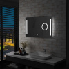 zahrada-XL Kúpeľňové nástenné zrkadlo s LED a dotykovým senzorom 100x60 cm 144741