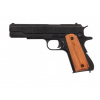 Colt 45 Goverment 1911 - rytá dřevěná střenka + Přívěsek na klíče DENIX