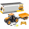 VEĽKÝ TRAKTOR JCB S PRÍVESOM DIAĽKOVO OVLÁDANÝ DIAĽKOVÝ OVLÁDAČ RC LED DARČEK