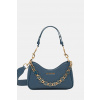Kožená kabelka Love Moschino modrá farba, JC4070PP1NL1370A ONE SIZE