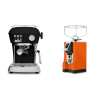 Ascaso Dream ONE, Dark Black + Eureka Mignon Specialita, CR orange