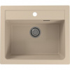 Alveus ATROX30/G22 Granitový drez bez odkvapkávača, 59x50 cm, terra