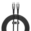 Kábel USB-C na USB-C Baseus Glimmer, 100 W, 2 m (čierny)