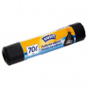 Vrecia na odpad Swirl, extra pevné, zaťahovacie, čierne, 70 l, 8 ks