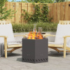 vidaXL Bezdymový ohnisko hexagonálne čierne 58x58x51 cm z ocele - Čierna - 262286-278918