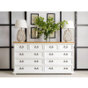 Masívna komoda WHITE HOME Slim COM104 Barevné provedení: Bílý vosk K17 - tmavý vosk K02