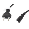 LANBERG CEE 7/16 na IEC 320 C7 EURO (RADIO) POWER CORD 3M VDE černý