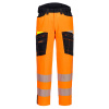 PORTWEST HI-VIS DX453 / Servisné strečové nohavice - HV oranžová/čierna UK 30/EU 46
