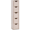 Zeller Úložný box, 5 zásuvek, dřevěný, 60x13x12 cm, ZELLER